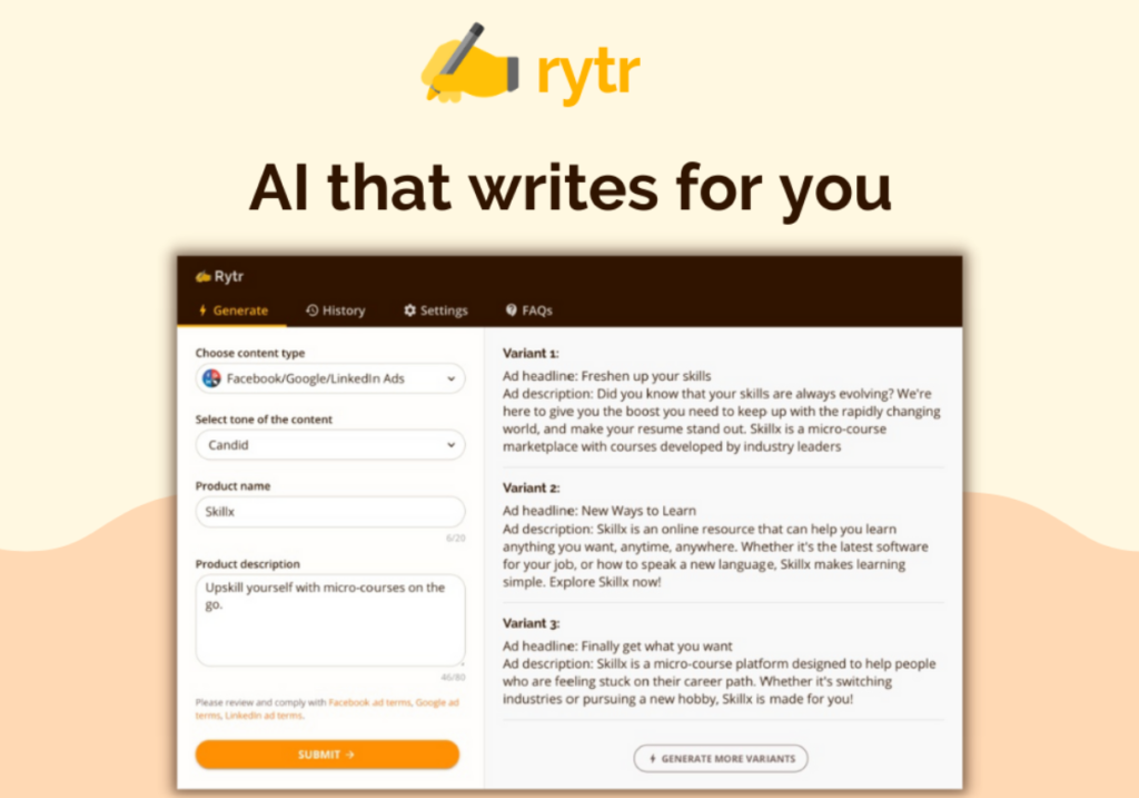 Review đánh giá chi tiết rytr